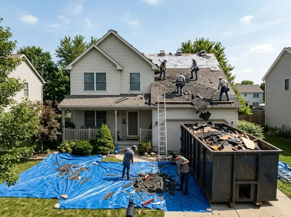 roof-replacement-debris-remova-004 — frequently asked questions, Cheapest Dumpster Rentals in Holly Springs, MS